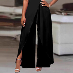 European And American Women's Fashion Short - sleeve Off - shoulder Solid - color Jumpsuit - Zambeel