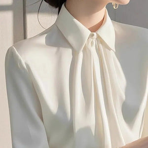 Exquisite Collar Long - sleeve Women's Chic And Fashionable Blouse - Zambeel