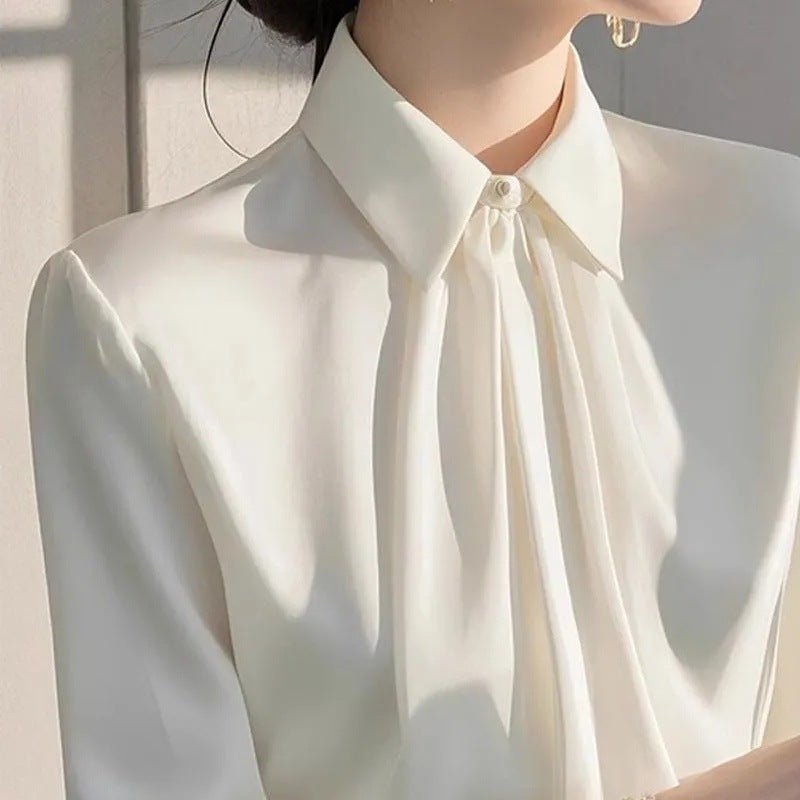 Exquisite Collar Long - sleeve Women's Chic And Fashionable Blouse - Zambeel