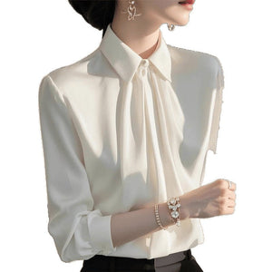 Exquisite Collar Long - sleeve Women's Chic And Fashionable Blouse - Zambeel