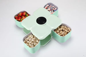 Exquisite Smart Candy Box White Dried Fruit Box Separated Smart Candy Box - Zambeel