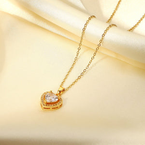 Exquisite Women's Wedding Jewelry Stainless Steel Gold - Zambeel