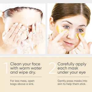 Eye Bag Removal Wrinkle Lifting And Tightening 24K Gold Eye Mask Patch - Zambeel