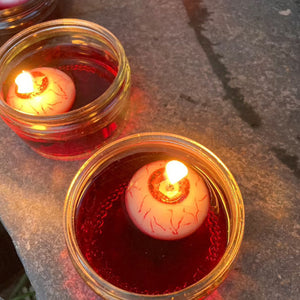 Eyeball Candle Halloween Floating Candle - Zambeel