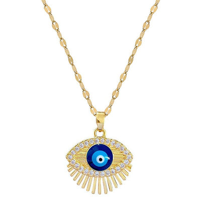 Eyelash Eye Light Luxury Wedding Necklace - Zambeel