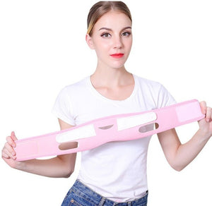 Face Slim V - Line Lift Up Mask Cheek Chin Neck Slimming Thin Belt Strap Beauty Delicate Facial Thin Face Mask Slimming Bandage - Zambeel
