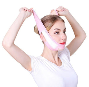 Face Slim V - Line Lift Up Mask Cheek Chin Neck Slimming Thin Belt Strap Beauty Delicate Facial Thin Face Mask Slimming Bandage - Zambeel