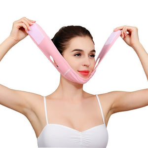 Face Slim V - Line Lift Up Mask Cheek Chin Neck Slimming Thin Belt Strap Beauty Delicate Facial Thin Face Mask Slimming Bandage - Zambeel