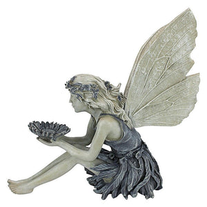 Fairy Sitting Garden Statue Ornament Decoration Resin Crafts Decor Accessories Home Landscaping Backyard Lawn Decoration - Zambeel