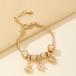 Fashion Bracelet Diy Floral Beads - Zambeel