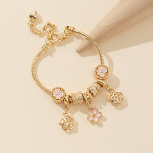 Fashion Bracelet Diy Floral Beads - Zambeel