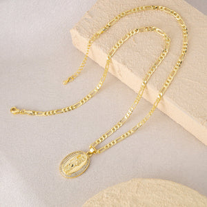 Fashion Copper Necklace Female Creative Virgin Mary - Zambeel