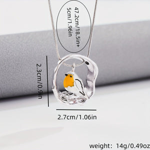 Fashion Creative Bird Hollow Pendant Necklace - Zambeel