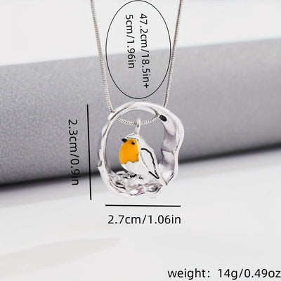 Fashion Creative Bird Hollow Pendant Necklace - Zambeel