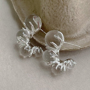 Fashion Design Transparent Bead Earrings Summer Ins - Zambeel