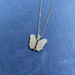Fashion Jewelry Butterfly Necklace Female Pendant Titanium Steel Clavicle Chain - Zambeel