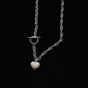 Fashion Jewelry Women's Vintage Love Heart Pendant Necklace - Zambeel