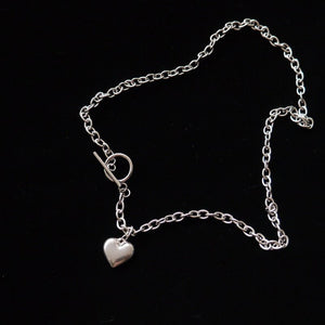 Fashion Jewelry Women's Vintage Love Heart Pendant Necklace - Zambeel