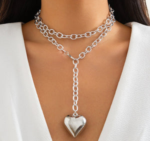 Fashion Love Pendant Necklace Acrylic - Zambeel