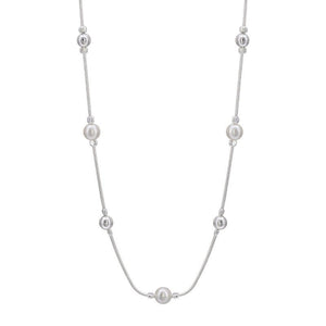 Fashion Ring Pearl Necklace Female Niche - Zambeel