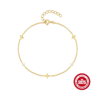 Fashion Simple Four Eight - pointed Stars Women's Bracelet - Zambeel
