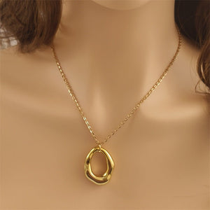 Fashion Simple Temperament Necklace Ccb Material Shaped Pendant - Zambeel
