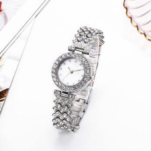 Fashion Simple Women's Quartz Watch Diamond Alloy - Zambeel