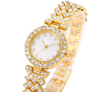 Fashion Simple Women's Quartz Watch Diamond Alloy - Zambeel