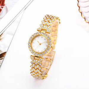 Fashion Simple Women's Quartz Watch Diamond Alloy - Zambeel