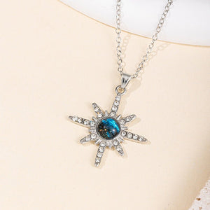 Fashion Six - pointed Star Pendant Alloy Necklace For Women - Zambeel