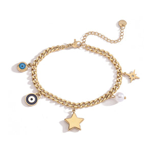 Fashion XINGX Pendant Titanium Steel Bracelet - Zambeel
