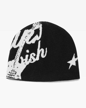 Fashionable Casual Versatile Knitted Hat With Embroidered Letters For Both - Zambeel