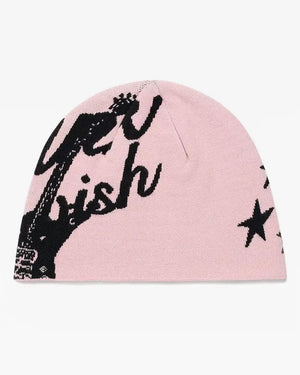 Fashionable Casual Versatile Knitted Hat With Embroidered Letters For Both - Zambeel