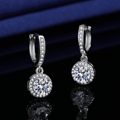 Fashionable High - Carbon Stone Tassel Princess Earrings For Women - Zambeel