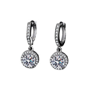 Fashionable High - Carbon Stone Tassel Princess Earrings For Women - Zambeel