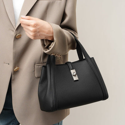 Fashionable Korean - style Large - capacity Leather Handbag - Zambeel