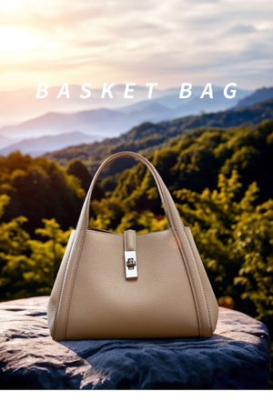 Fashionable Korean - style Large - capacity Leather Handbag - Zambeel