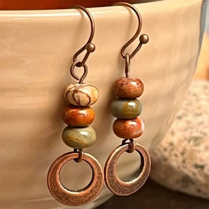 Fashionable Minimalist Retro Style Alloy Earrings - Zambeel
