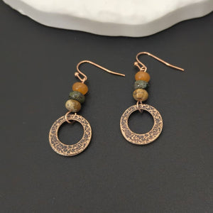 Fashionable Minimalist Retro Style Alloy Earrings - Zambeel