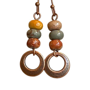 Fashionable Minimalist Retro Style Alloy Earrings - Zambeel
