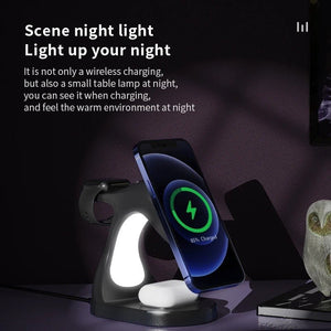 Fast Four In One Magnetic Wireless Fast Charger - Zambeel
