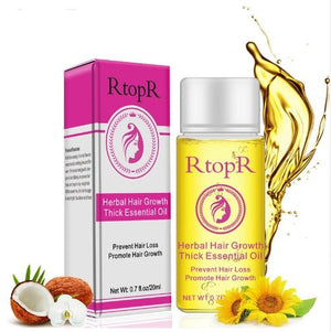 Fast Powerful Hair Growth Products Essential Oil Liquid Treatment Preventing Hair Loss Hair Care 20ml - Zambeel