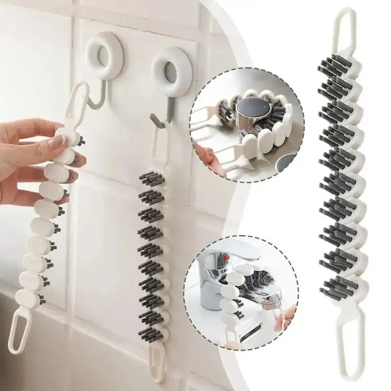 Faucet Cleaning Brush Kitchen Oil Stain Remove Brush Bendable Gap Clean Tool Kitchen Bathroom Bathtub Tube Sink Clean Brush Kitchen Gadgets - Zambeel