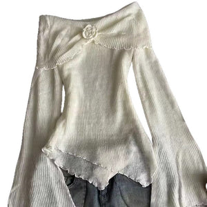 Figure - flattering Slimming 3D Floral Womens Blouse T-shirt Top - Zambeel
