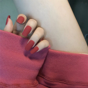 Finished Manicure with False Nails - Zambeel