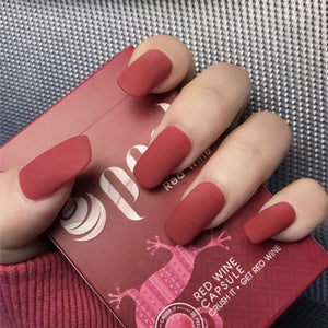 Finished Manicure with False Nails - Zambeel