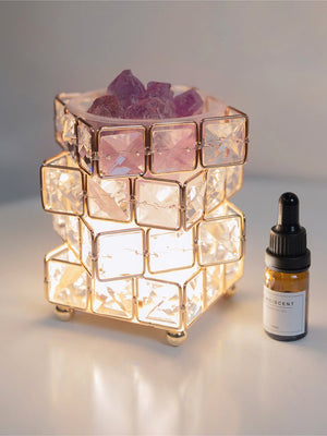 Fire Aromatherapy Crystal Diffuser Indoor Durable Household Night Light - Zambeel