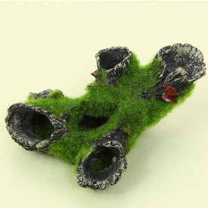 Fish Tank Decoration Imitation Moss Tree Root Shrimp Pot Shrimp Nest Spawning Tree Branches - Zambeel