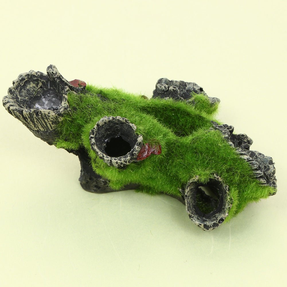 Fish Tank Decoration Imitation Moss Tree Root Shrimp Pot Shrimp Nest Spawning Tree Branches - Zambeel