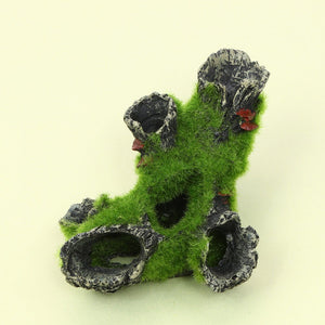 Fish Tank Decoration Imitation Moss Tree Root Shrimp Pot Shrimp Nest Spawning Tree Branches - Zambeel